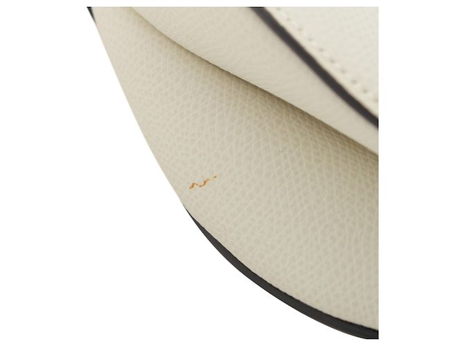 Sac Saddle Dior en veau grainé blanc - vue 16