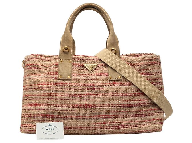Tote Prada Satchel aus Tweed Multicolour Mehrfarben - Ansicht 7