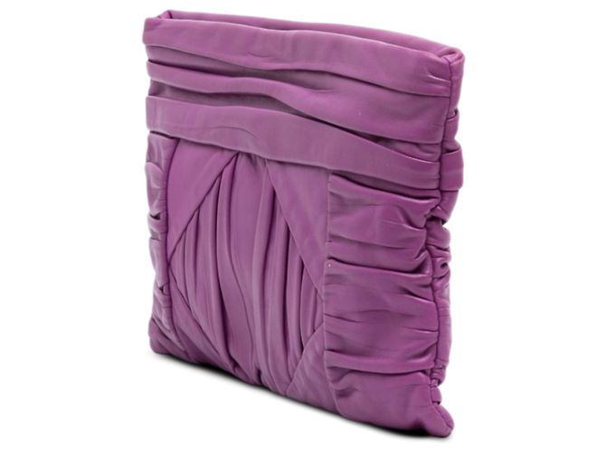 Clutch Prada in Nappa plissettata viola Porpora - vista 2