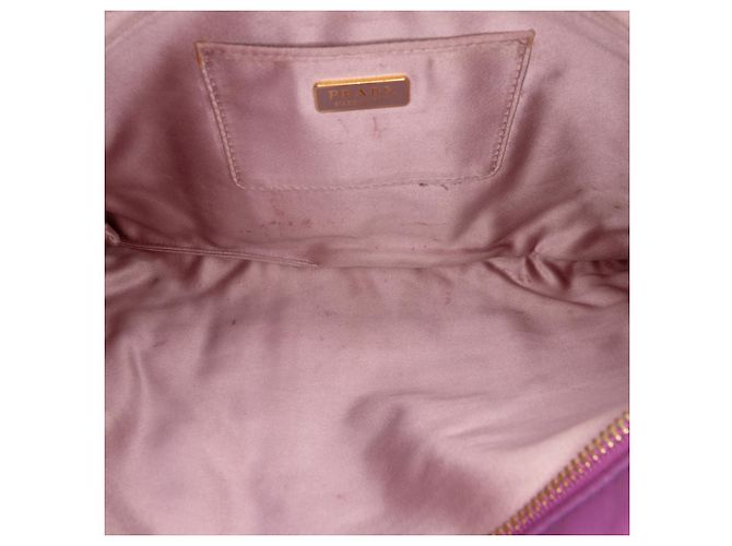 Clutch Prada in Nappa plissettata viola Porpora - vista 4