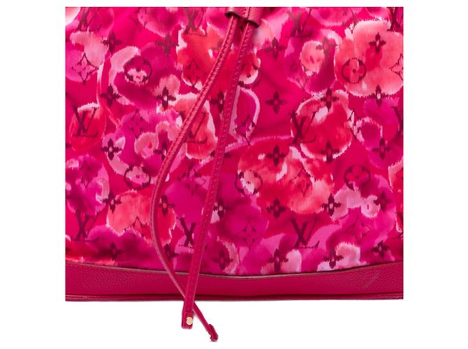 Louis Vuitton Pink Limited Edition Monogram Nylon Ikat Noefull MM Rosa - vista 6