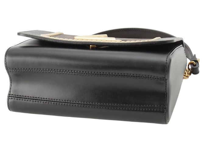 Louis Vuitton Brown Monogram and Calfskin Twist MM Marrone - vista 5