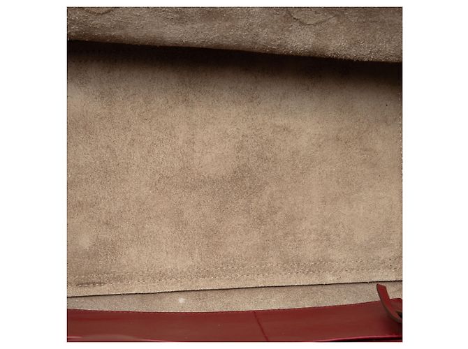 Céline Celine Red Small Leather Tie Tote Rosso - vista 4