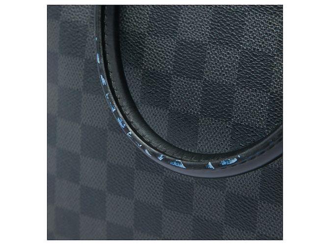 Louis Vuitton Black Damier Graphite Porte Documents Jour Nero - vista 5