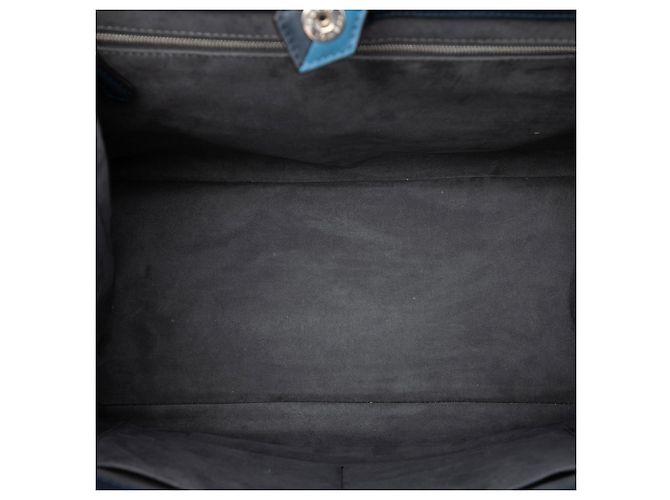 Fendi Blue Large Bicolor Vitello Elite 3Jours Tote Blau - Ansicht 4