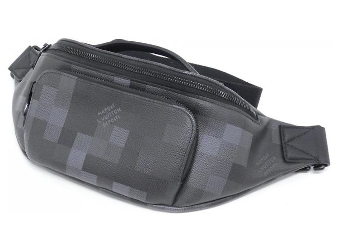 Bumbag Borsa a tracolla Louis Vuitton Damouflage Rush Nero - vista 3
