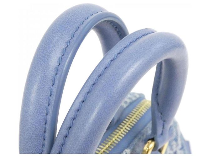 Speedy Borsa Louis Vuitton Damier Denim Blu - vista 8