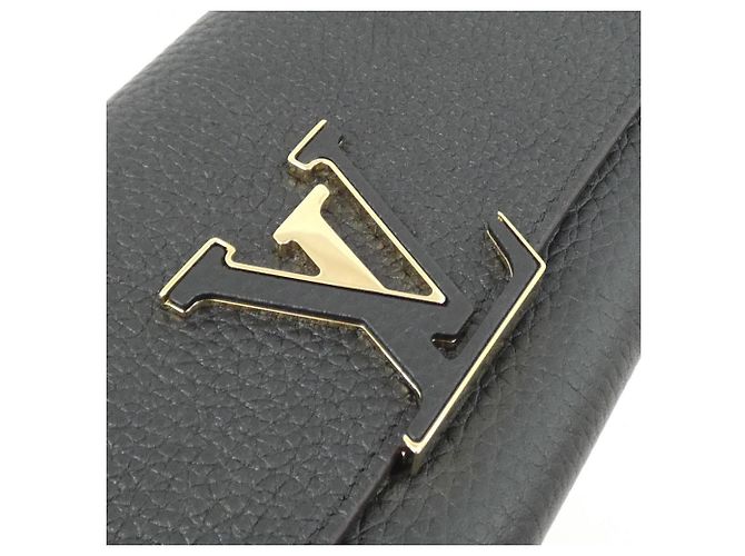 Louis Vuitton Taurillon Portefeuille Capucines Wallet Nero - vista 5