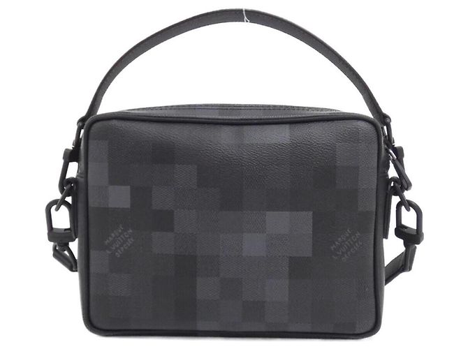 Borsa a tracolla Louis Vuitton Damouflage Nile Messenger Nero - vista 2