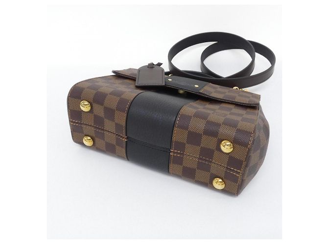 Borsa Louis Vuitton Damier Bond Street BB Nero - vista 3