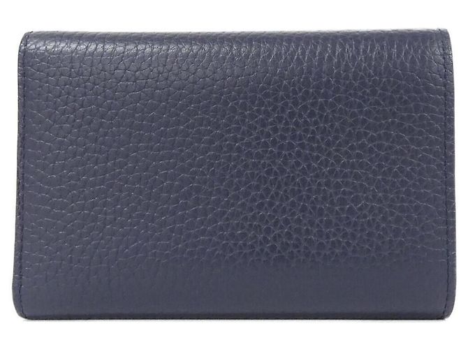 Louis Vuitton Taurillon Portefeuille Capucines Compact Wallet Marineblau - vista 2