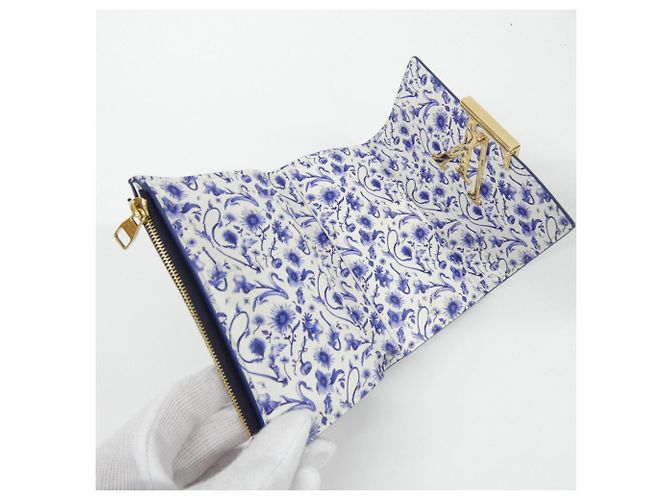 Louis Vuitton Taurillon Portefeuille Capucines Compact Wallet Marineblau - vista 4