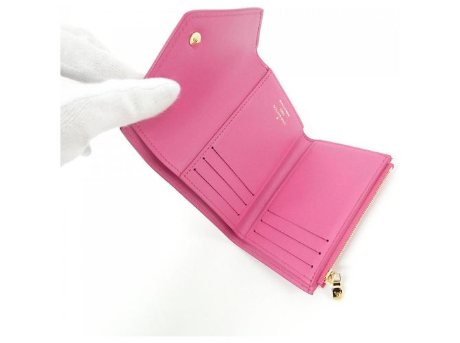 Louis Vuitton Nanogram Portefeuille Victorine Wallet Marrone - vista 4