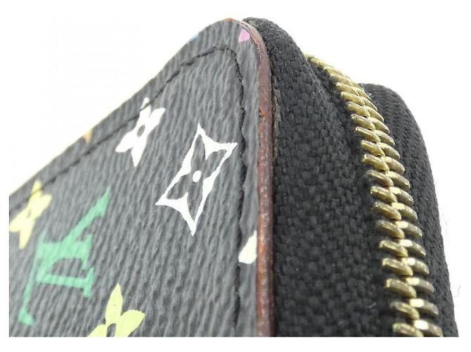 Louis Vuitton Multicolor Zippy Münzbeutel Schwarz Lila - Ansicht 3