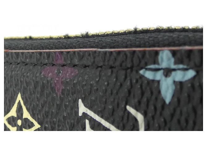 Louis Vuitton Multicolor Zippy Münzbeutel Schwarz Lila - Ansicht 4