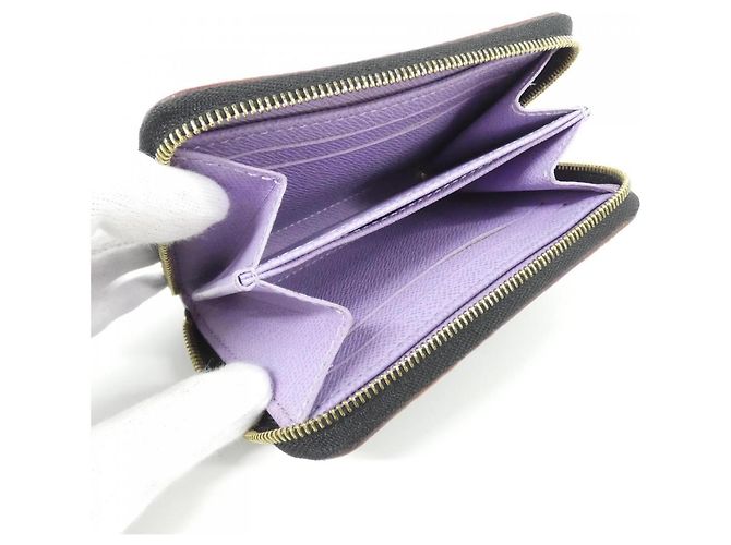 Louis Vuitton Multicolor Zippy Münzbeutel Schwarz Lila - Ansicht 8
