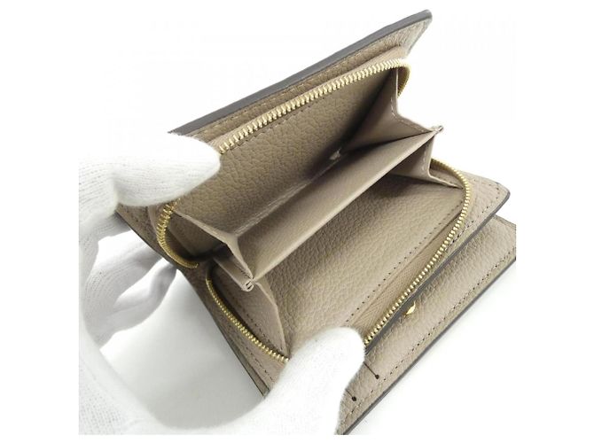 Louis Vuitton Monogram Empreinte Portefeuille Claire Wallet Grigio - vista 7