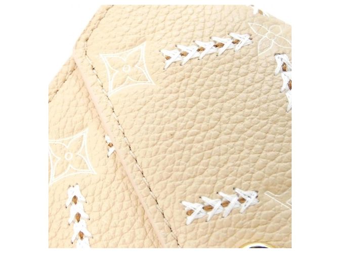 Louis Vuitton Monogram Empreinte Portefeuille Victorine Beige - vista 3