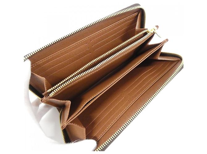 Louis Vuitton Monogram Zippy Wallet M42616 Marrone - vista 3