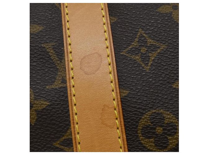 Borsa Boston Louis Vuitton Monogram Keepall 55cm Marrone - vista 3