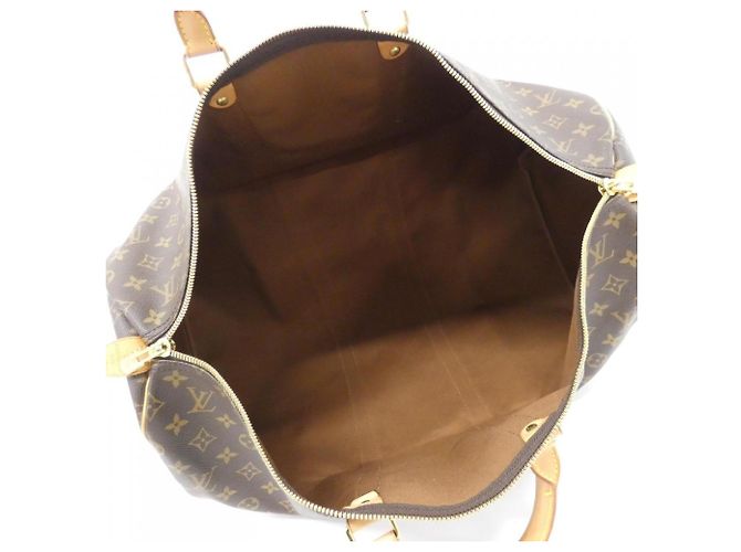 Borsa Boston Louis Vuitton Monogram Keepall 55cm Marrone - vista 8