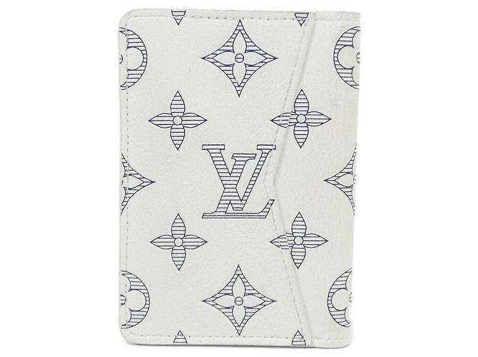 Louis Vuitton Monogram Shadow Organizer de Poche Bianco - vista 2