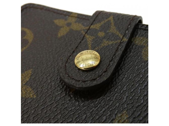 Louis Vuitton Monogram Compact Zip Wallet Braun - Ansicht 4