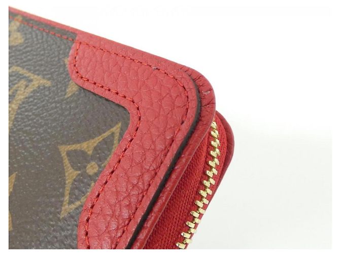 Louis Vuitton Monogram Zippy Wallet Retiro M61854 Marrone Fuschia - vista 3