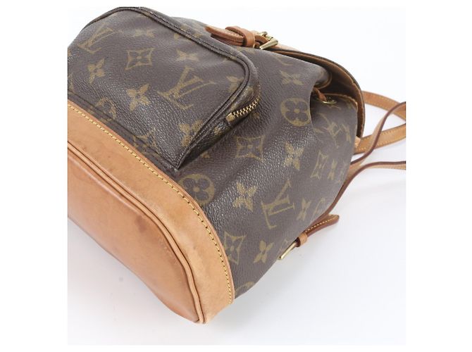 Louis Vuitton Monogram Mini Montsouris Rucksack Braun - Ansicht 4