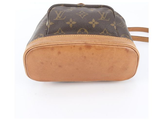 Louis Vuitton Monogram Mini Montsouris Rucksack Braun - Ansicht 5