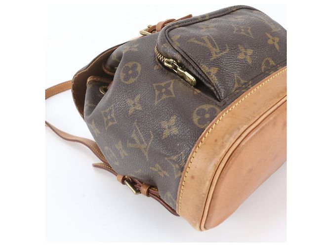 Louis Vuitton Monogram Mini Montsouris Rucksack Braun - Ansicht 6