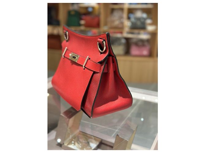 Hermès Jypsiere 31 Borsa a tracolla Rosso - vista 3