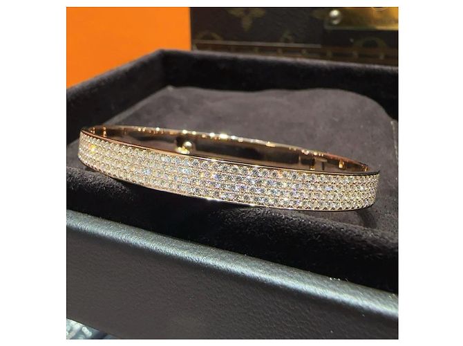 Bracciale Hermès in oro rosa e diamanti D'oro - vista 6