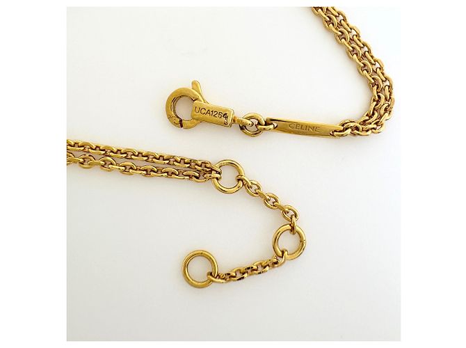 Céline Bracciale Celine Triomphe Suspender placcato oro D'oro - vista 3