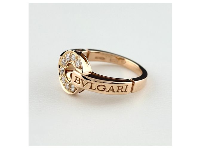 Bulgari Bvlgari Ring aus 18K Roségold mit Diamanten - Ansicht 2