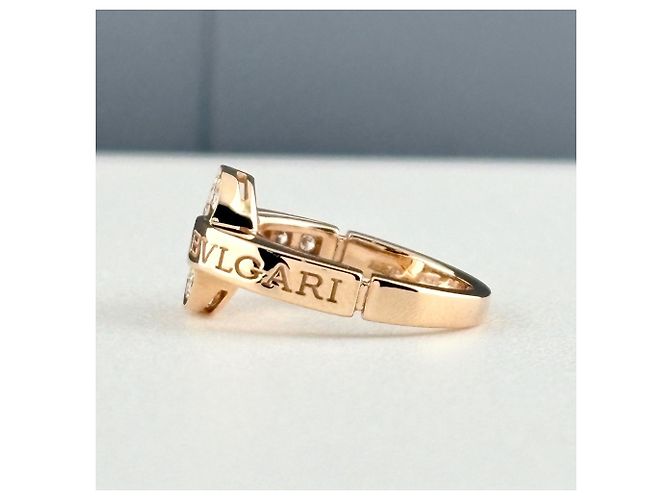 Bulgari Bvlgari Ring aus 18K Roségold mit Diamanten - Ansicht 4