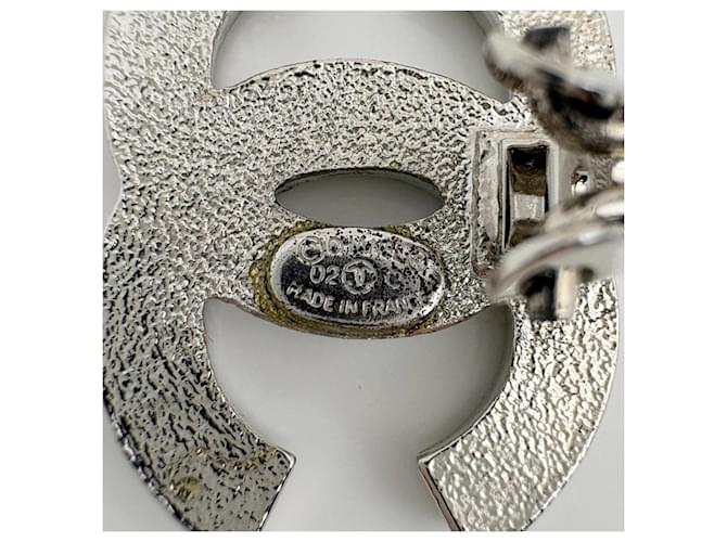Orecchini a clip Chanel con strass blu e argento - vista 4
