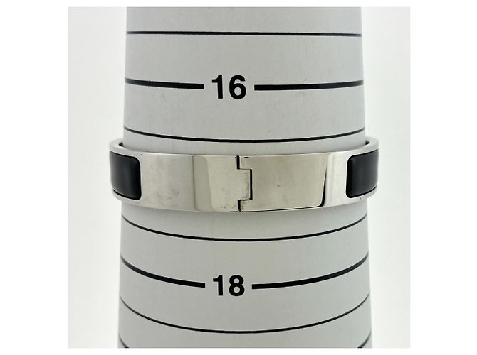 Hermès Hermes Click H Bangle Black Silvery - view 5