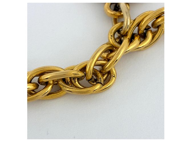 Collana Chanel placcata oro con moneta Coco Mark D'oro - vista 5