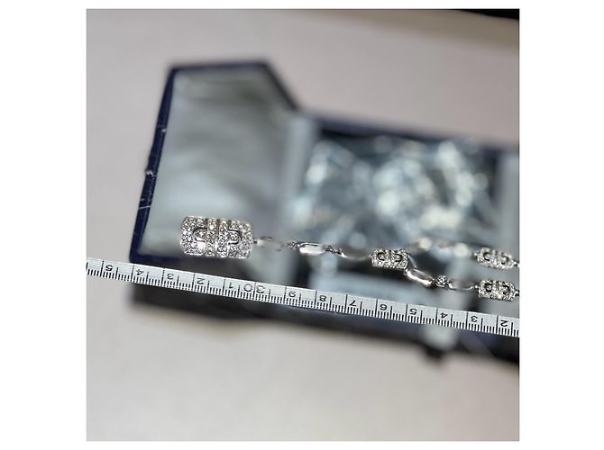 Bulgari Collana Bvlgari Parentesi Diamanti in Oro Bianco Argento - vista 8