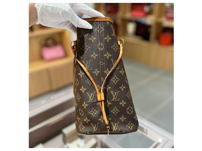 Louis Vuitton Neverfull MM Monogram Canvas Braun Monogramm - Ansicht 3