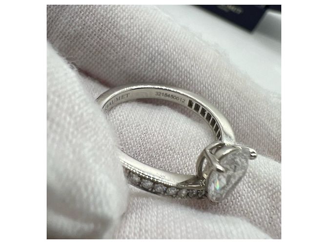 Chaumet Ring mit birnenförmigem Diamanten aus Weißgold - Ansicht 6