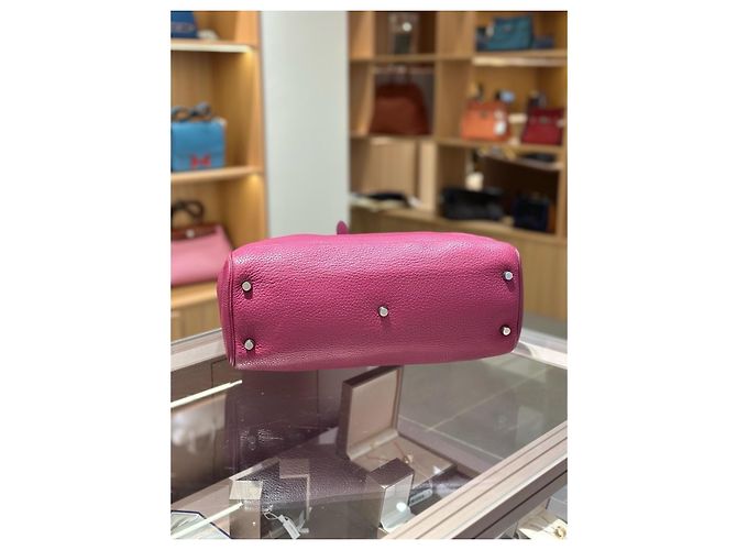 Borsa a mano Hermès Atlas 35 in pelle rosa - vista 3