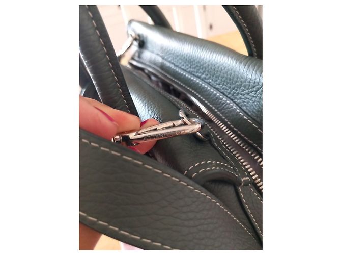Autre Marque Coccinelle Green Hammered Leather Handbag - view 6