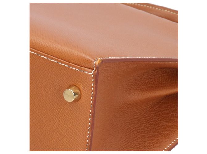 Hermès Borsa a tracolla Hermes Kelly 28 Marrone D'oro - vista 10