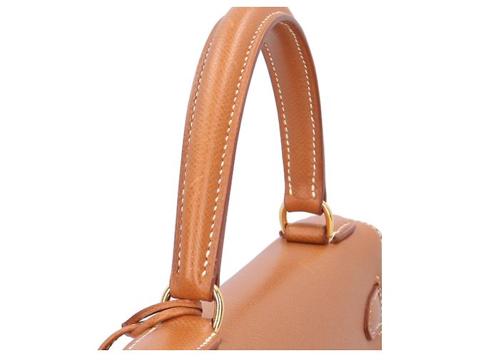 Hermès Borsa a tracolla Hermes Kelly 28 Marrone D'oro - vista 11