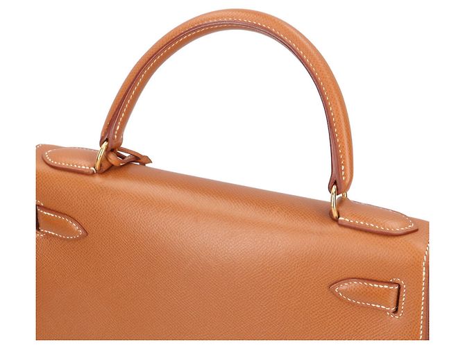 Hermès Borsa a tracolla Hermes Kelly 28 Marrone D'oro - vista 12