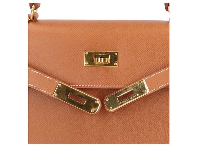 Hermès Borsa a tracolla Hermes Kelly 28 Marrone D'oro - vista 13