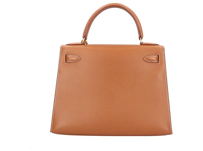 Hermès Borsa a tracolla Hermes Kelly 28 Marrone D'oro - vista 3