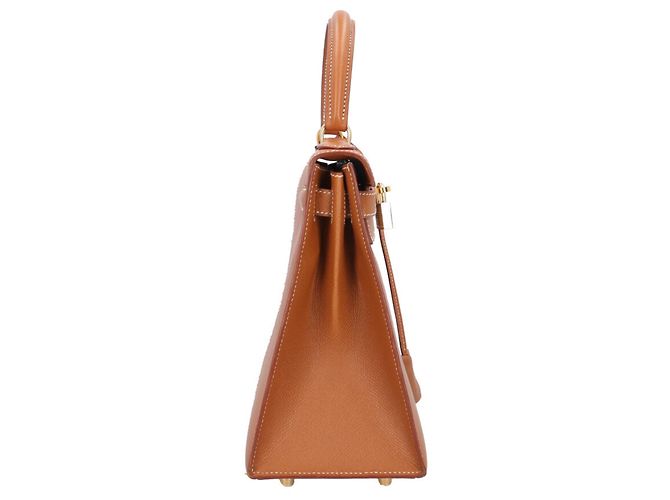 Hermès Borsa a tracolla Hermes Kelly 28 Marrone D'oro - vista 4